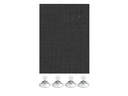 Gardinia Sonnenschutz 100 cm x 200 cm, Schwarz