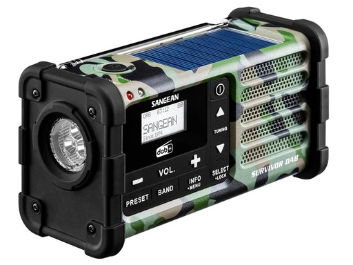 [90252097 1274716] Sangean DAB+ Radio Survivor DAB Camouflage