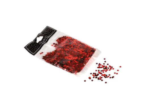 [90252114 1381056] Dekomat AG Streudeko Sterne 30 g, 0.5 cm, Rot