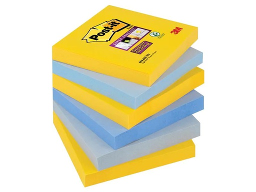 [90252150 1403987] Post-it Notizzettel Post-it New York 6 Blöcke, 4-farbig, 76 x 76 mm