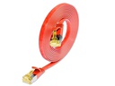 SLIM Slimpatchkabel  Cat 6A, U/FTP, 0.5 m, Rot