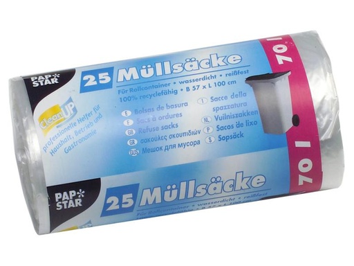 [90252312 1433598] Weita Müllbeutel Papstar 70 l, 25 Stück