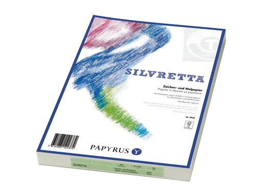 [90252410 1403405] Scaldia Zeichenpapier Silvretta A3, 160 gm², 100 Blatt