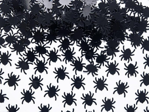 [90252418 1404085] Partydeco Streudeko Konfetti Spinnen 1.2 x 1.2 cm, Schwarz
