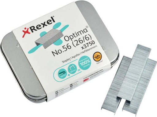 [90252425 1399114] Rexel Heftklammer Optima Nr. 56, 3750 Stück