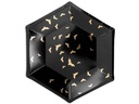 Partydeco Teller Trick or Treat 6 Stk., Schwarz/Gold
