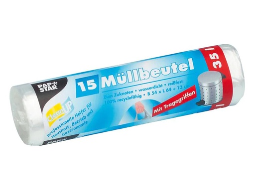 [90252486 1433591] Weita Müllbeutel Papstar 35 l, 15 Stück