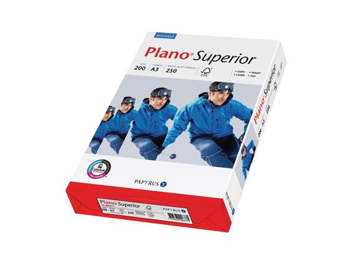 [90252493 1403406] Plano Kopierpapier Superior A4, Hochweiss, 200 g/m², 250 Blatt