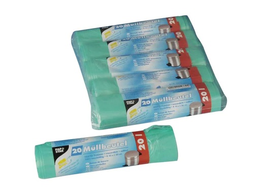 [90252504 1433584] Weita Müllbeutel Papstar 20 l, 1 Rolle à 20 Stück
