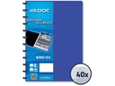 Adoc Sichtbuch Bind-Ex A4, 40 Taschen, Blau
