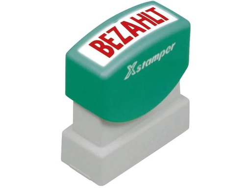 [90252683 1405748] Xstamper Stempel Bezahlt, Rot