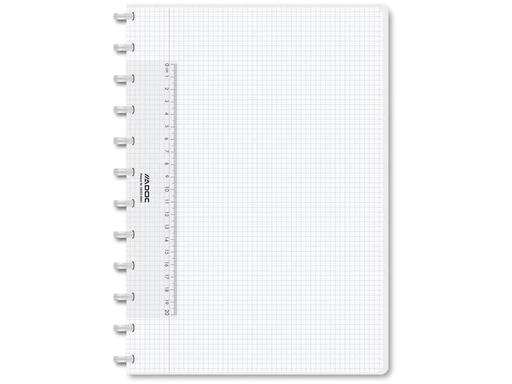 [90252795 1397890] Adoc Notizheft Pap-Ex Colorline A4, kariert, Transparent
