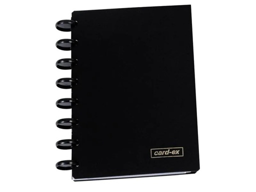[90252815 1397895] Adoc Ringbuch Card-Ex A5, Schwarz