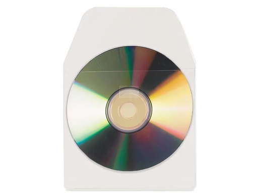 [90252842 1397812] 3L Hülle für CD/DVD mit Klappe Transparent, 100 Stück