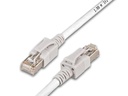 Wirewin Patchkabel RJ-45 - RJ-45, Cat 6A, S/FTP, 0.5 m, Weiss