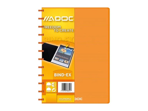 [90253474 1397869] Adoc Sichtbuch Colorlines A4, 30 Taschen, Orange