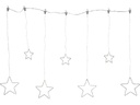 Star Trading LED-Lichtervorhang Dew Drop Stars, 84 LED, 1.2 m