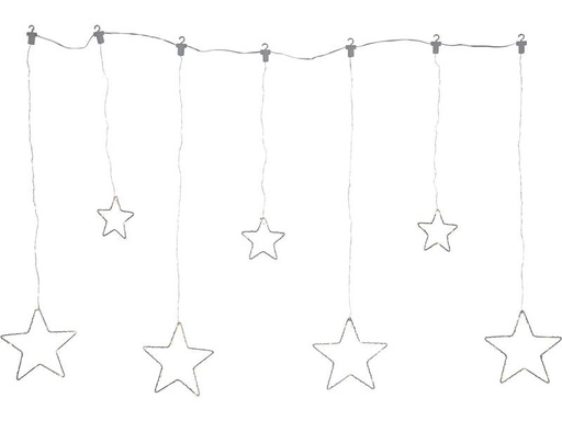 [90253479 1351604] Star Trading LED-Lichtervorhang Dew Drop Stars, 84 LED, 1.2 m