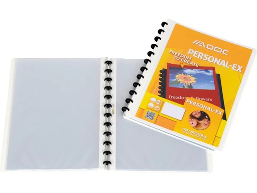 [90253539 1397881] Adoc Sichtbuch Personal-Ex A4, 30 Taschen, Weiss