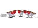 Star Trading LED-Figur Crystalo Vögel Set, 10 cm, Mehrfarbig