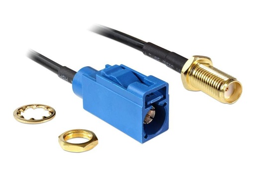 [90044240 821438] Delock Antennenkabel FAKRA C - SMA, (f-f), 20cm zum Einbau