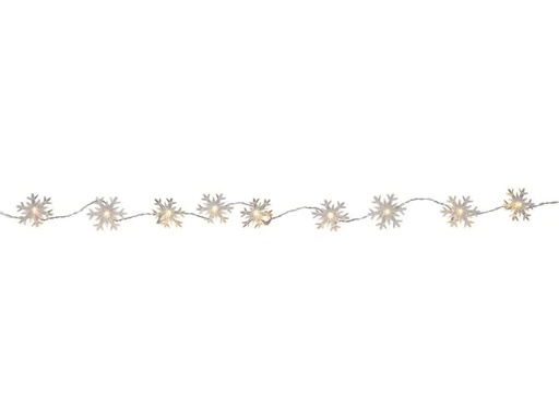 [90253635 1347339] Star Trading LED-Lichterkette Izy Schneeflocke, 10 LED, 1.35 m, Indoor