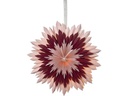 Star Trading Papierstern Ice, Pink, Ø 50 cm