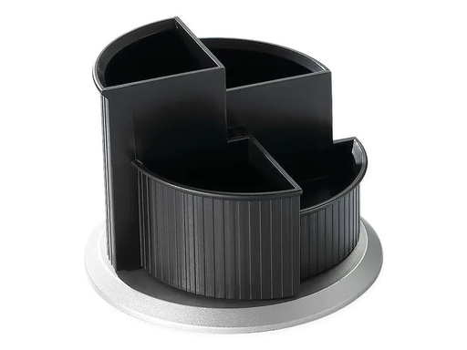 [90253698 1403531] Helit Stiftehalter Schwarz/Silber