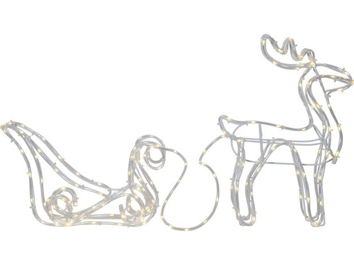 [90253750 1347384] Star Trading LED-Figur Silhouette Tuby Deer, 35 cm, Transparent