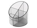 Helit Stiftehalter Cross Economy Grau/Transparent