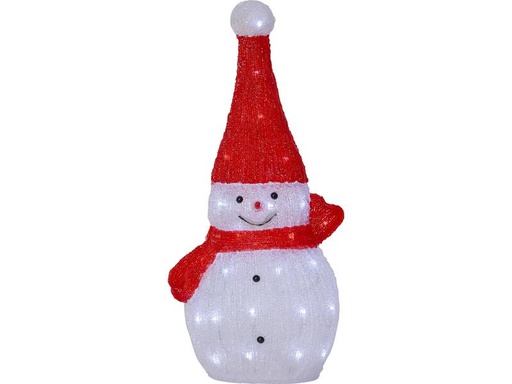 [90253850 1347485] Star Trading LED-Figur Crystalo Schneemann, 59 cm, Weiss
