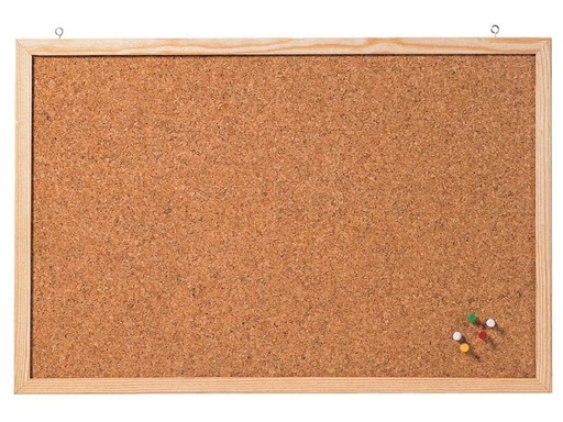 [90253900 1343216] Franken Pinnwand Memoboard 40 cm x 60 cm, Braun