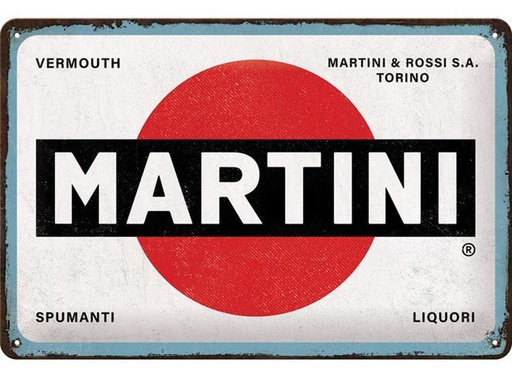 [90253958 1425540] Nostalgic Art Schild Martini 20 x 30 cm, Metall