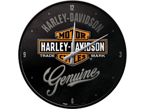 [90253969 1425577] Nostalgic Art Wanduhr Harley Davidson Ø 31 cm, Schwarz