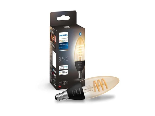 [90253979 1444643] Philips Hue Leuchtmittel White Amb. Filament E14 Einzelpack