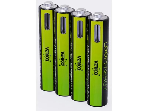 [90253994 1436277] Verico Akku 4x AA 1700 mAh mit USB-C