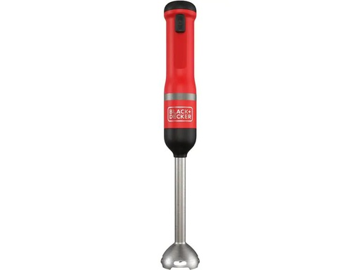 [90253995 1344395] BLACK+DECKER Stabmixer BCKM1016KSR-QW Rot, 6-teilig