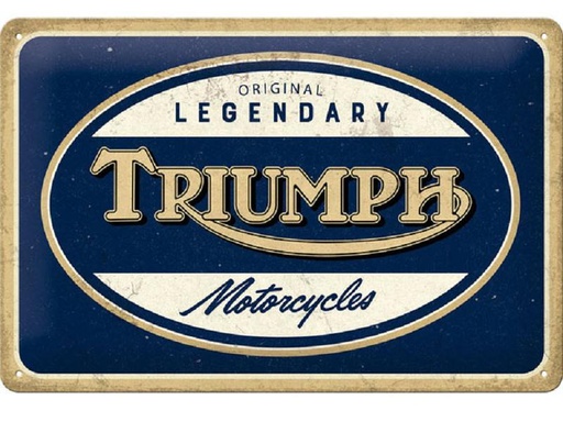 [90254055 1425536] Nostalgic Art Schild Triumph Motorcycles 20 x 30 cm, Metall