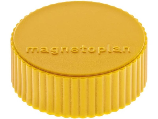 [90254070 1401253] Magnetoplan Haftmagnet Discofix Magnum Ø 3.4 cm Gelb, 10 Stück