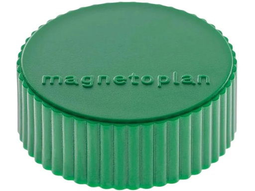 [90254120 1401261] Magnetoplan Haftmagnet Discofix Magnum Ø 3.4 cm Grün, 10 Stück