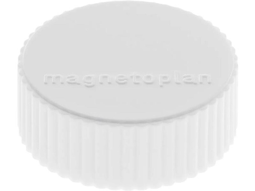 [90254155 1401259] Magnetoplan Haftmagnet Discofix Magnum Ø 3.4 cm Weiss, 10 Stück