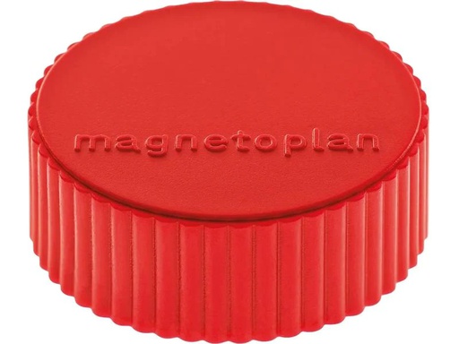 [90254160 1401262] Magnetoplan Haftmagnet Discofix Magnum Ø 3.4 cm Rot, 10 Stück