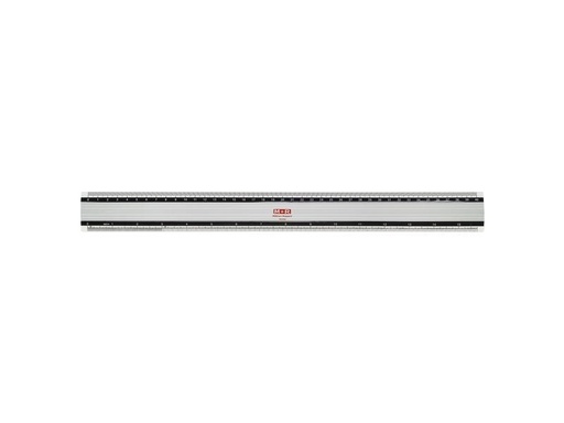 [90254176 1401282] M+R Lineal Skala Aluminium 40 cm