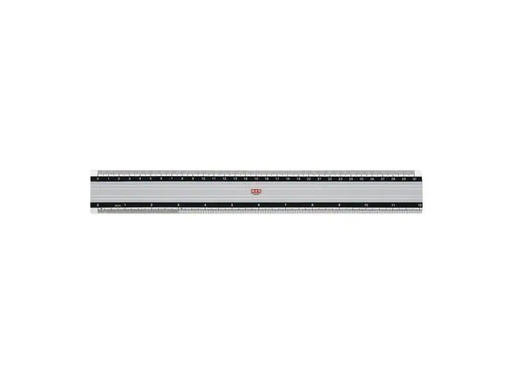 [90254254 1401281] M+R Lineal Skala Aluminium 30 cm