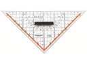 Rumold Geodreieck Plexiglas 22 cm, Skala