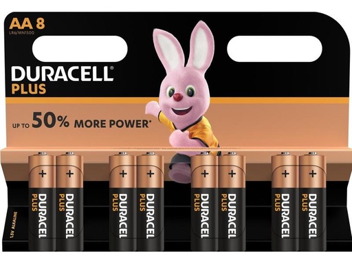 [90254343 1430686] Duracell Batterie Plus Power MN1500 AA 8 Stück