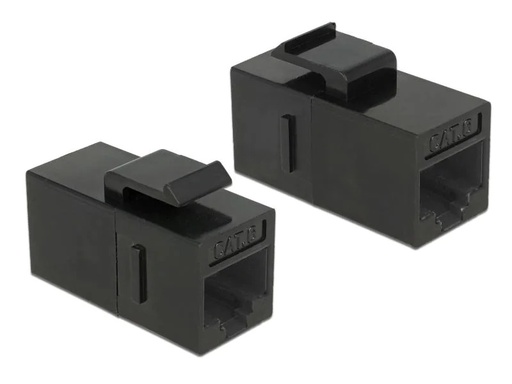 [90044316 852924] Delock Keystone-Modul RJ-45 - RJ-45, Cat.6, UTP schwarz