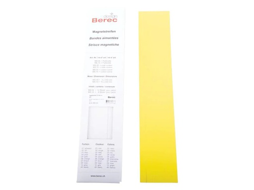 [90254394 1405479] Berec Magnetstreifen 6 Stück, 10 mm x 0.3 m, Gelb