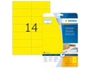 HERMA Universal-Etiketten 10.5 x 4.23 cm, 280 Etiketten, Gelb
