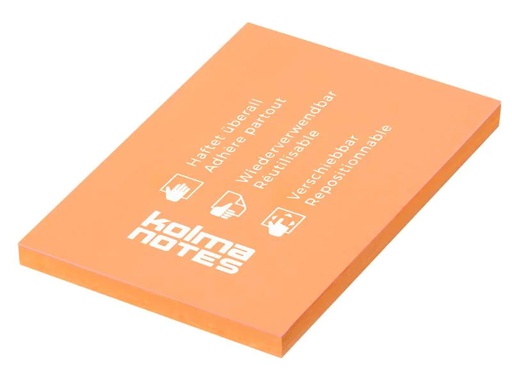 [90044377 830637] Kolma Notizzettel NOTES A7 Orange, 100 Blatt